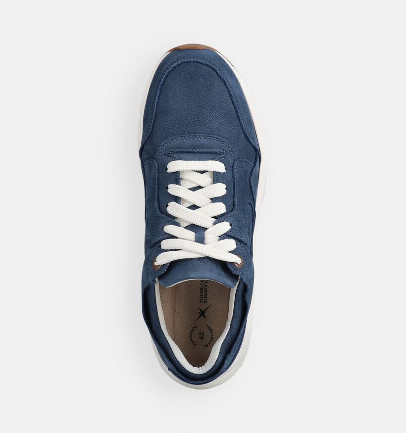 Xsensible Golden Gate Blauwe Veterschoenen voor heren (373623) - geschikt voor steunzolen