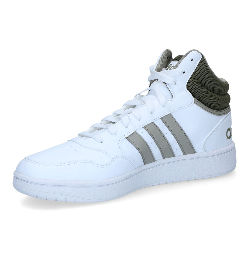 adidas Hoops 3.0 Zwarte Sneakers in kunstleer (316565)