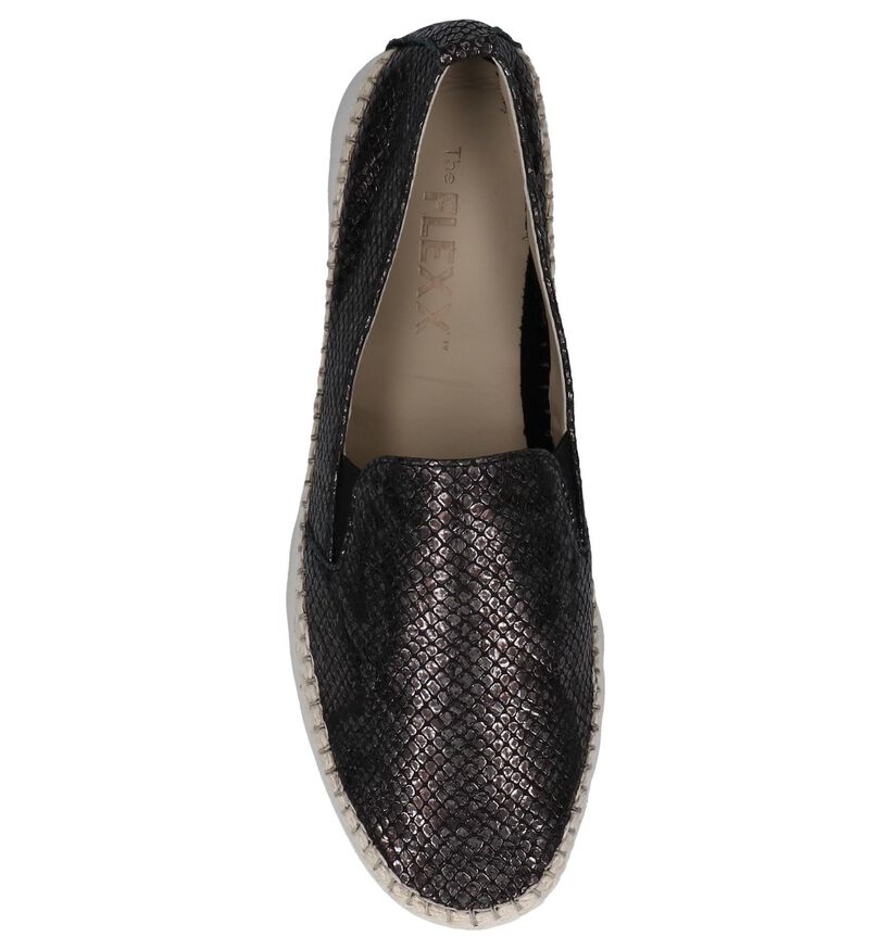 The Flexx Chaussures slip-on en Noir en cuir (209382)