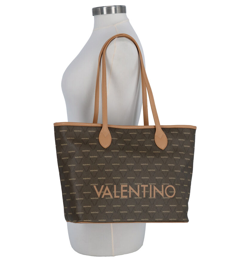 Valentino Handbags Liuto Bruine Shopper Tas in kunstleer (259225)