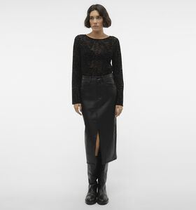 Vero Moda Veri Jupe longuee en Noir pour femmes (361181)