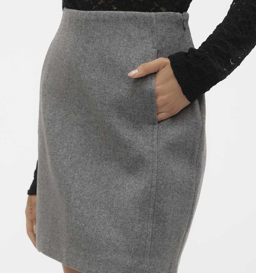 Vero Moda Fortune Allison Jupe en Gris pour femmes (361186)