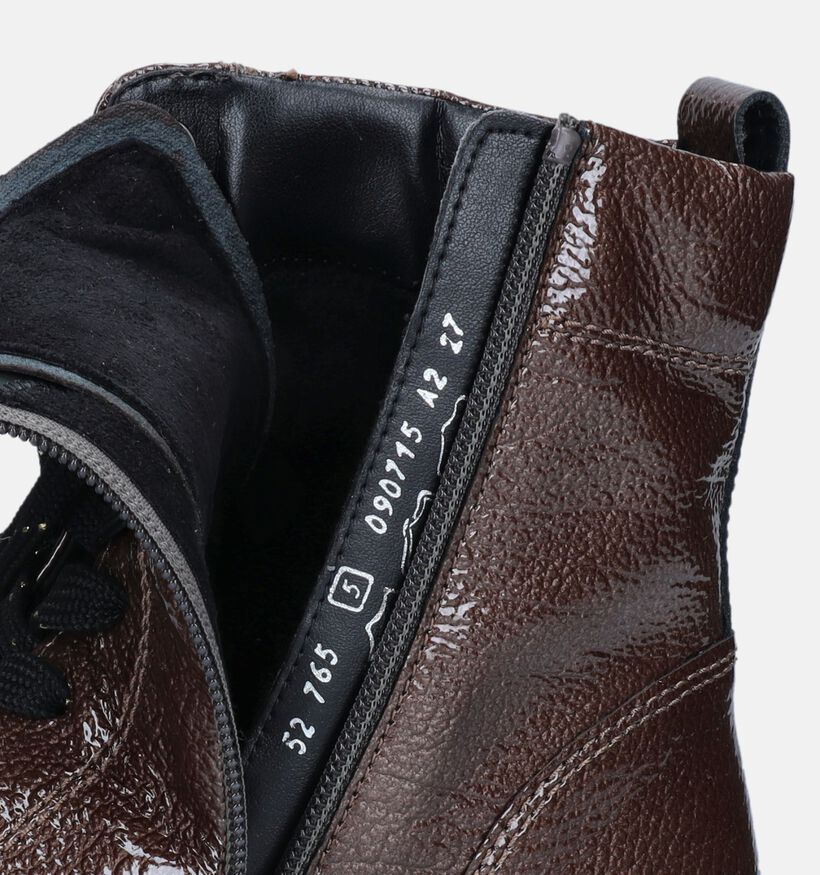 Gabor Comfort Bruine Veterboots voor dames (347069) - geschikt voor steunzolen