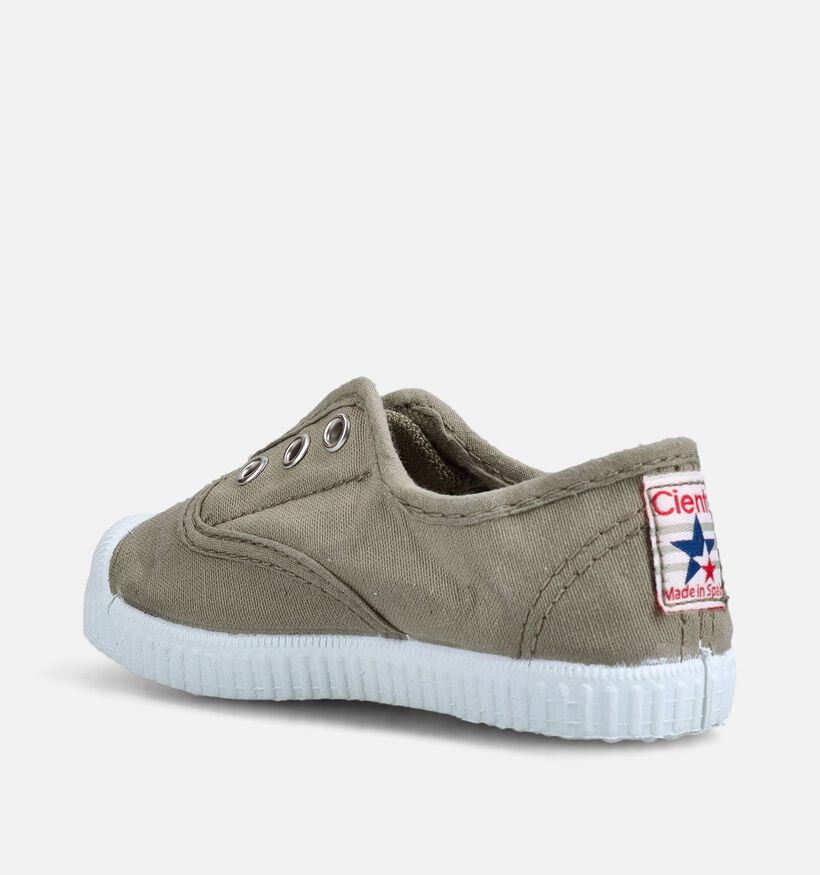 Cienta Slip-ons en Vert pour filles, gar&ccedil;ons (372296) - pour semelles orthop&eacute;diques