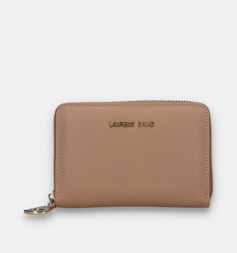 Laurent David Nos 001 Porte-monnaie zippé en Noir pour femmes (351291)