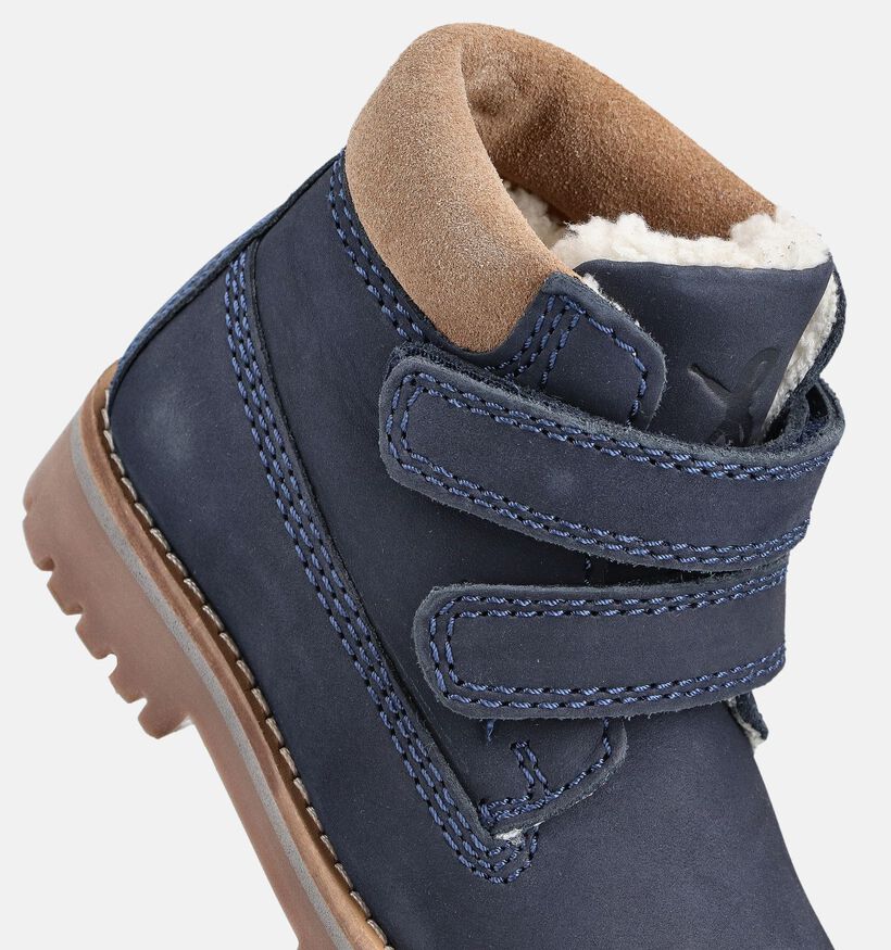 Milo & Mila Blauwe Velcroboots voor jongens, meisjes (363292)