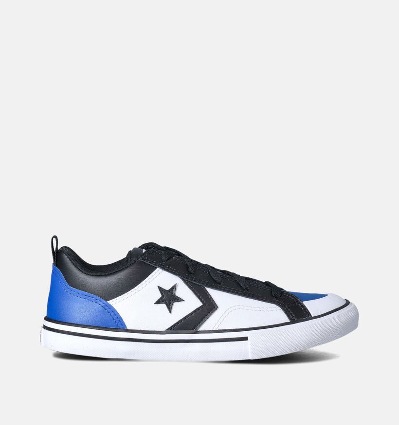 Converse Pro Blaze Strap Leather Easy-On Witte Sneakers voor jongens, meisjes (357653) - geschikt voor steunzolen