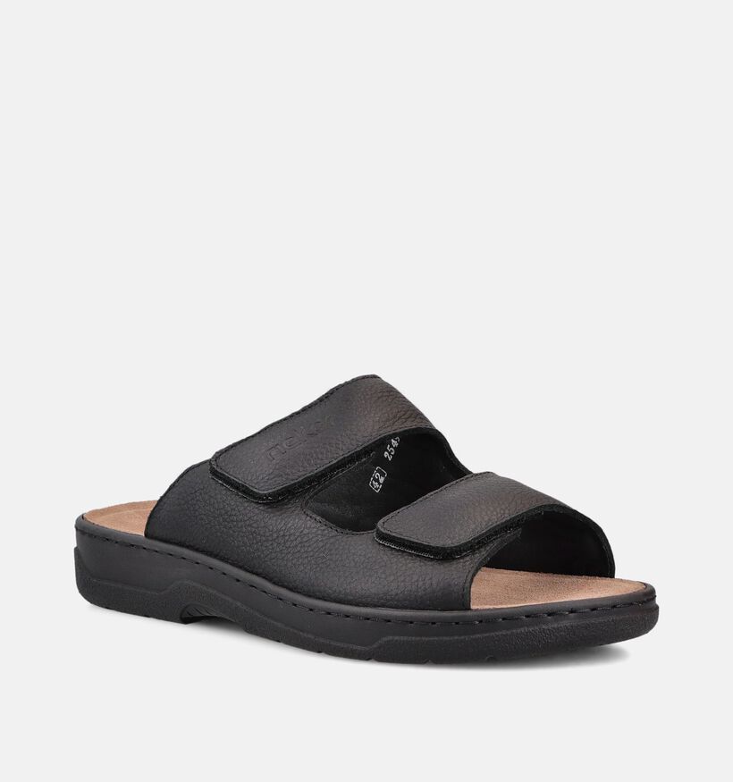 Rieker Zwarte Slippers voor Steunzolen voor heren (370494) - geschikt voor steunzolen