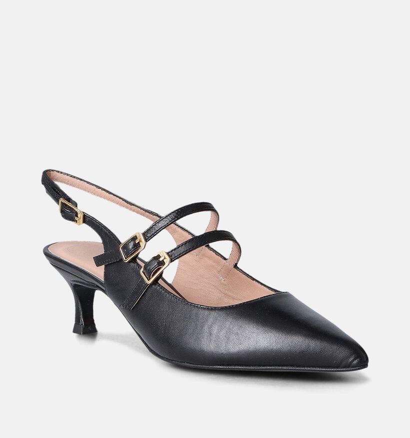 Unisa Inazar Nto Escarpins slingback en Noir pour femmes (357742)