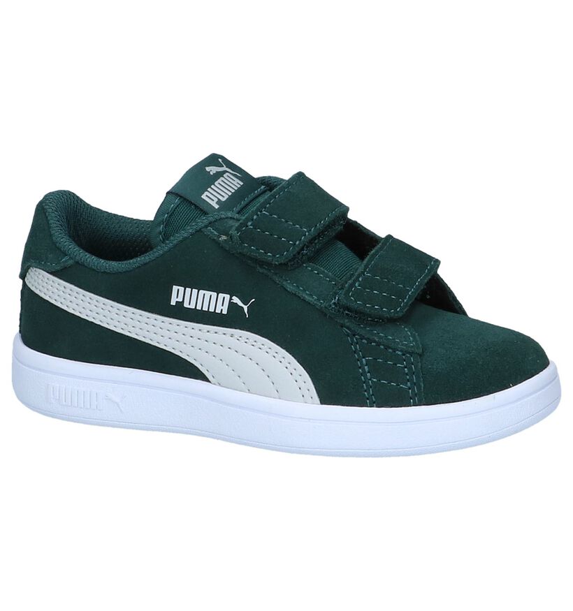 Puma Smash Blauwe Sneakers in daim (293446)