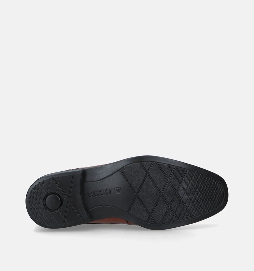 Ecco Melbourne Bruine Geklede Veterschoenen voor heren (270101) - geschikt voor steunzolen