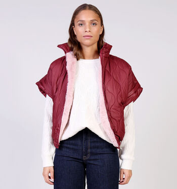 Laurent David Vestes Marron/Bordeaux/Vert