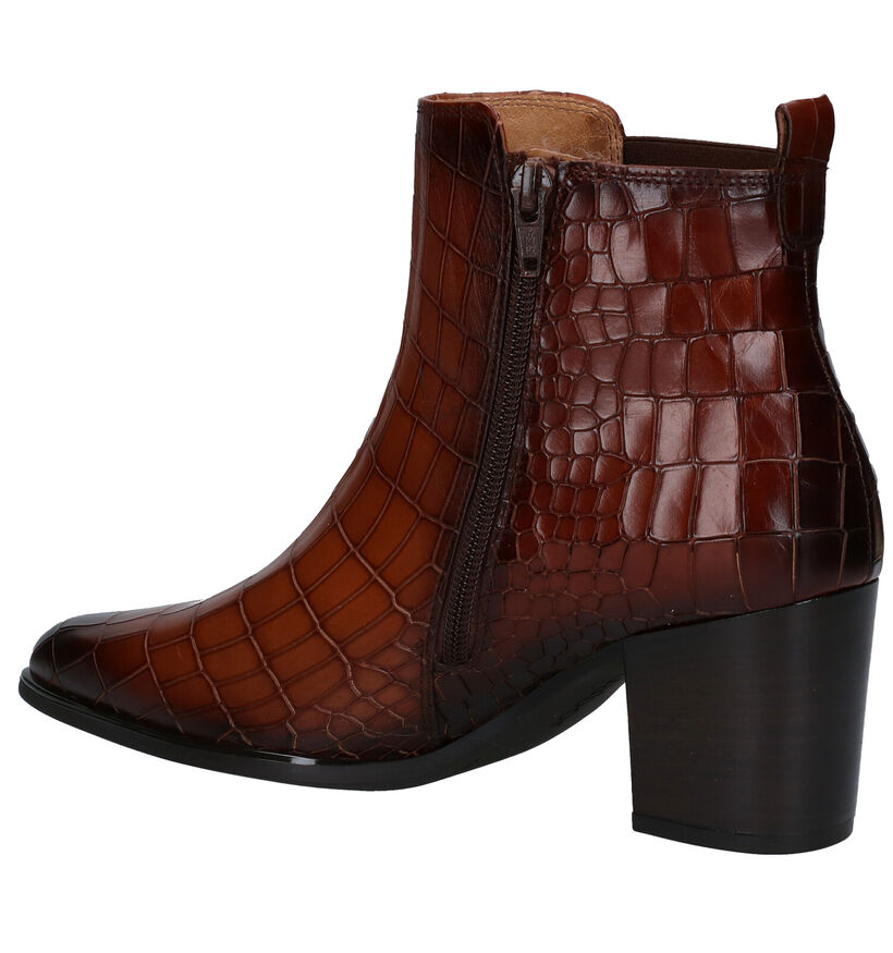 Gabor Cognac Western Laarsjes in leer (282419)