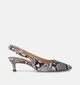 Unisa Ibon Vip Escarpins slingback en Noir pour femmes (357740)