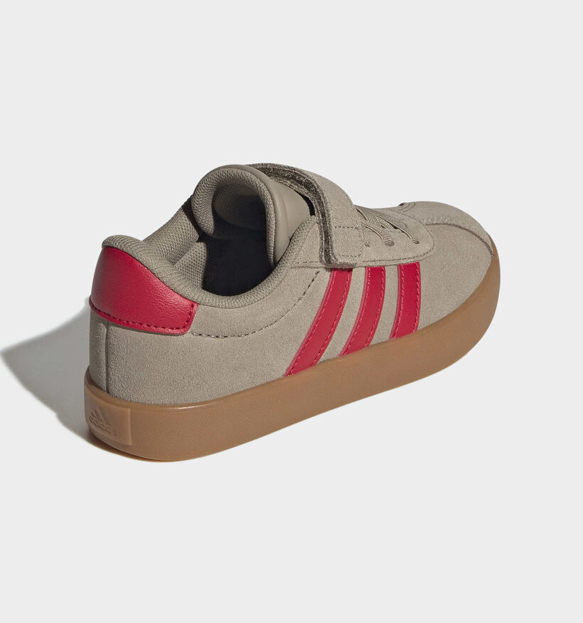 adidas VL Court 3.0 Baskets basses en Kaki pour gar&ccedil;ons (372748)