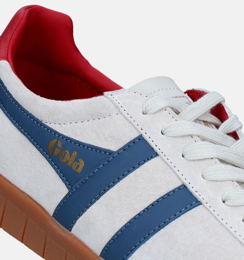 Gola Hurricane Suede Baskets en Bleu pour hommes (336320) - pour semelles orthopédiques