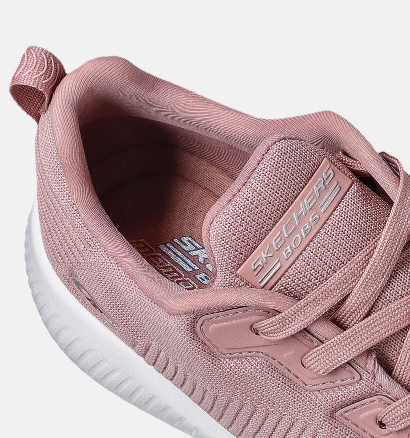 Skechers Bobs Squad Tough Talk Roze Sneakers voor dames (354753) - geschikt voor steunzolen