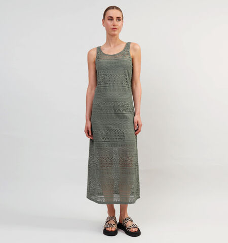 Robe longue vert