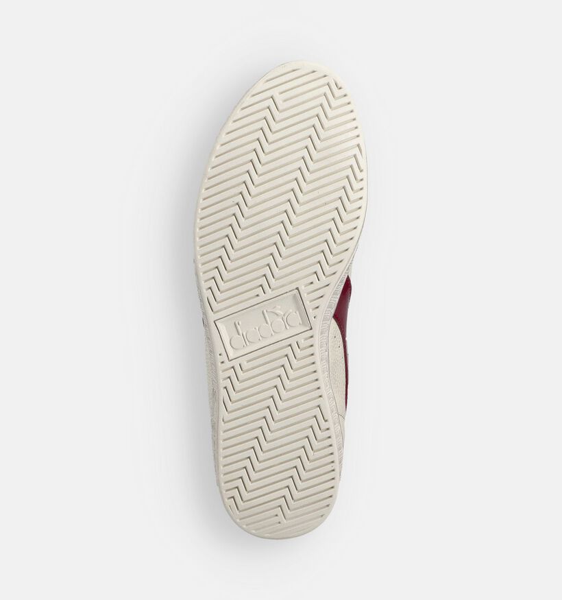 Diadora Game Studs Baskets montantes en Ecru/Bordeaux pour femmes (361392)