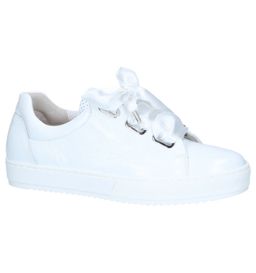 Gabor Comfort Chaussures à lacets en Blanc en cuir verni (245523)
