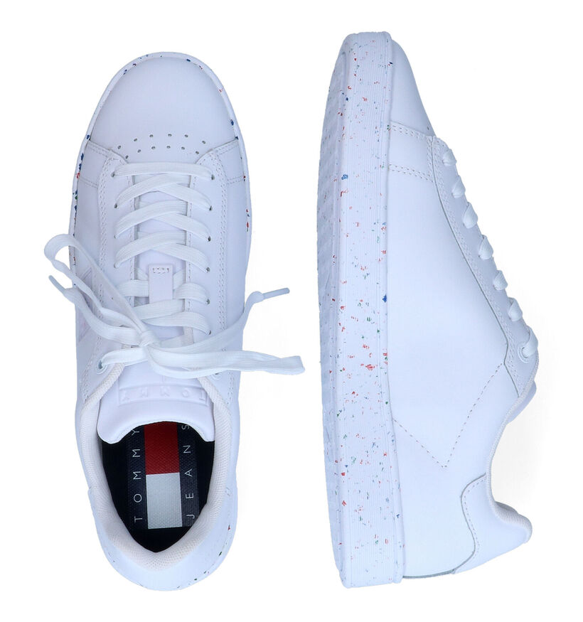 Tommy Hilfiger Cupsole Chaussures à lacets en Blanc en cuir (300631)