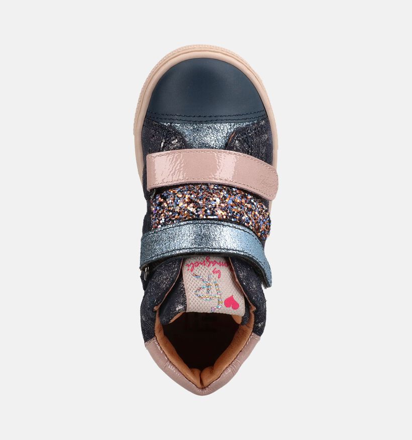 FR by Romagnoli Blauwe/Roze Boots met Velcro voor meisjes (378991) - geschikt voor steunzolen