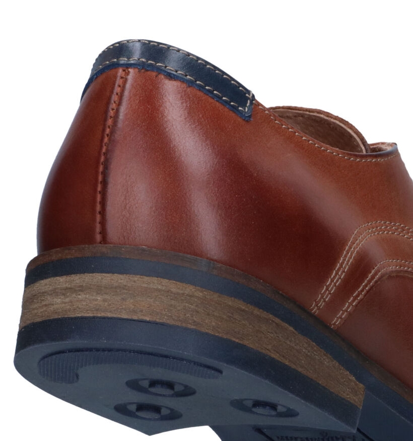 Australian Tasman Chaussures à lacets en Cognac pour hommes (321696) - pour semelles orthopédiques