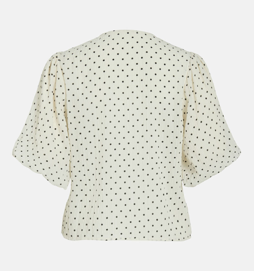 Vila Polkadot Blouse en Blanc/Noir pour femmes (374298)