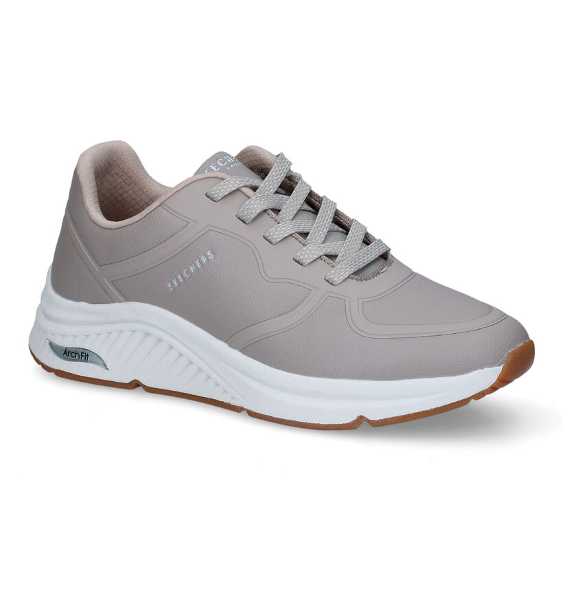 Skechers Arch Fit Taupe Sneakers voor dames (318167) - geschikt voor steunzolen