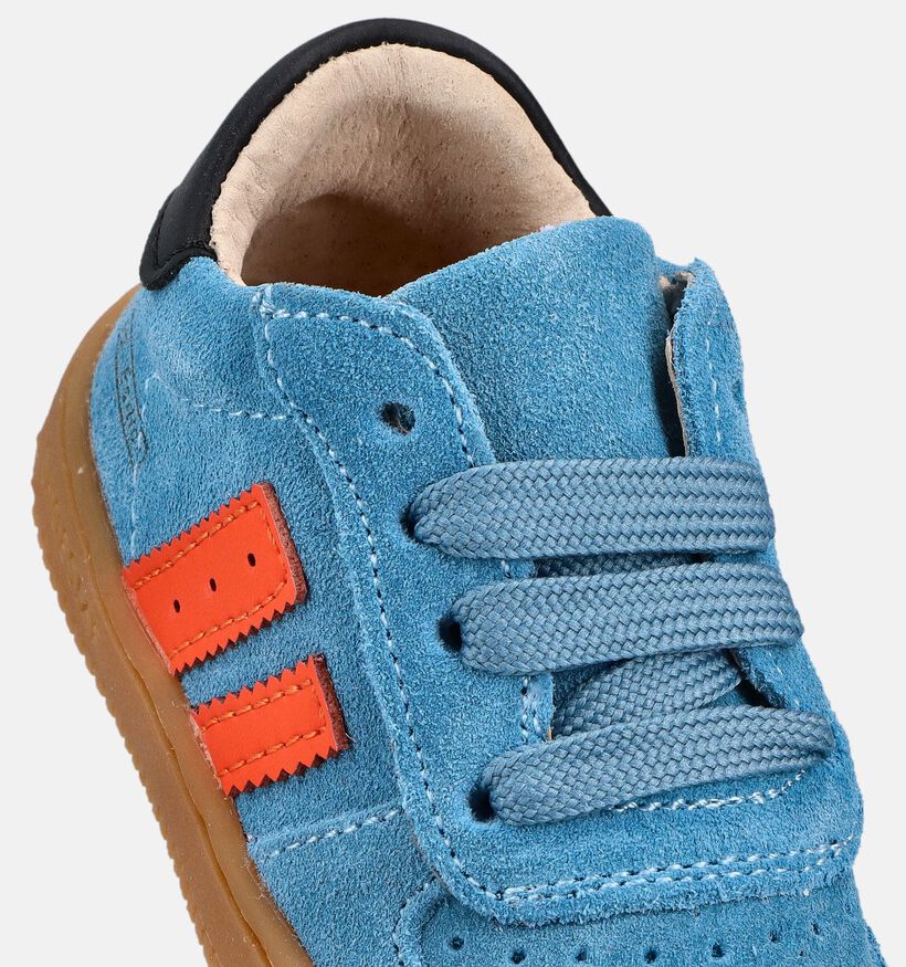 Shoesme Baskets pour b&eacute;b&eacute; en Bleu/Orange pour filles, gar&ccedil;ons (372288) - pour semelles orthop&eacute;diques