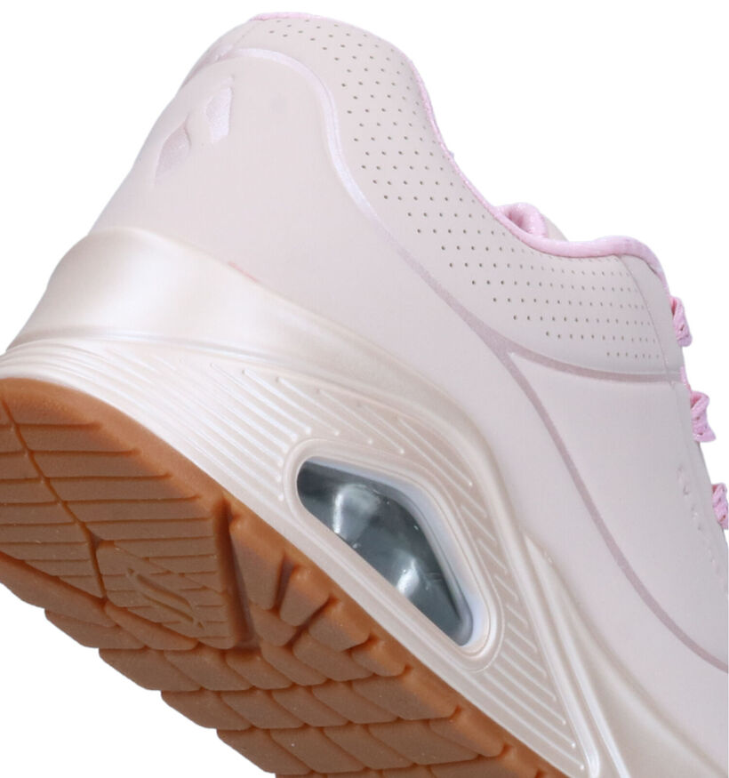 Skechers Uno Gen1 Cool Heels Baskets en Rose pour filles (326443)