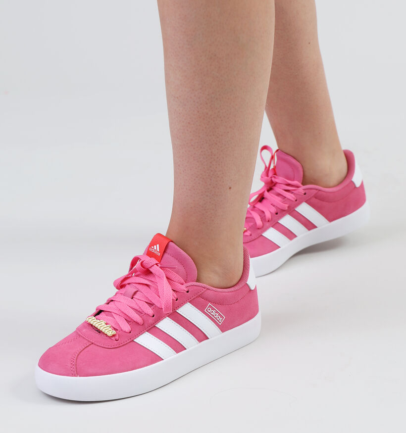 adidas VL Court 3.0 Baskets en Fuchsia pour femmes (341461)