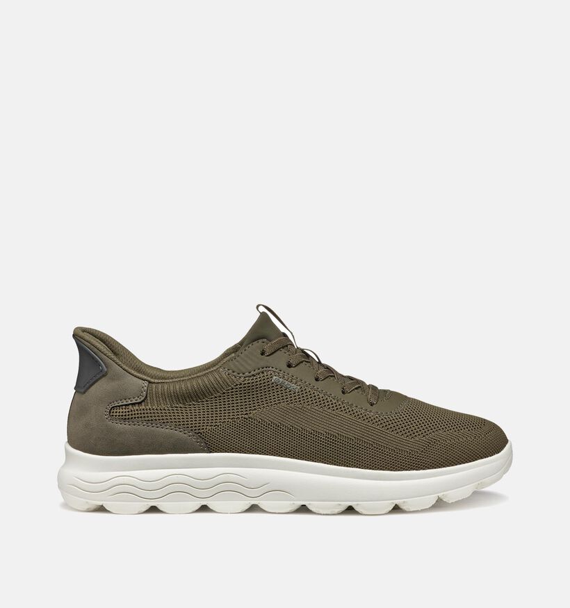 Geox Spherica Plus Kaki Instappers voor heren (351634) - geschikt voor steunzolen