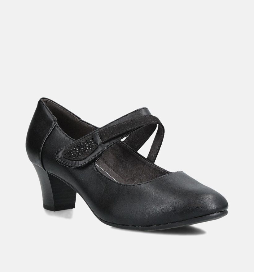 Jana Zwarte Pumps met bandje voor dames (360431)