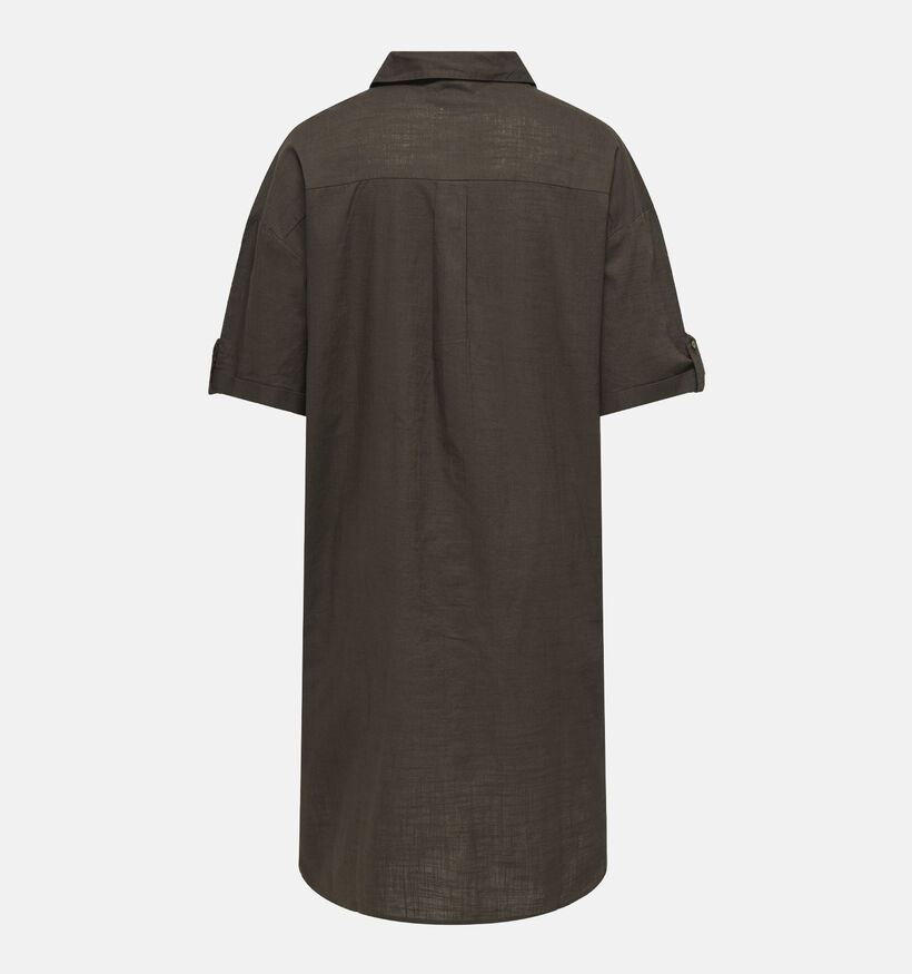 ONLY Carmakoma Coco Robe mi-longue en Marron pour femmes (374872)