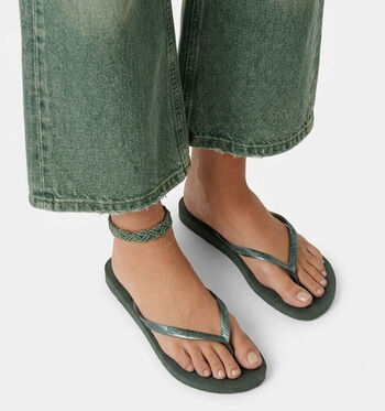 Havaianas Slippers Geel/Bruin/Rose gold/Groen