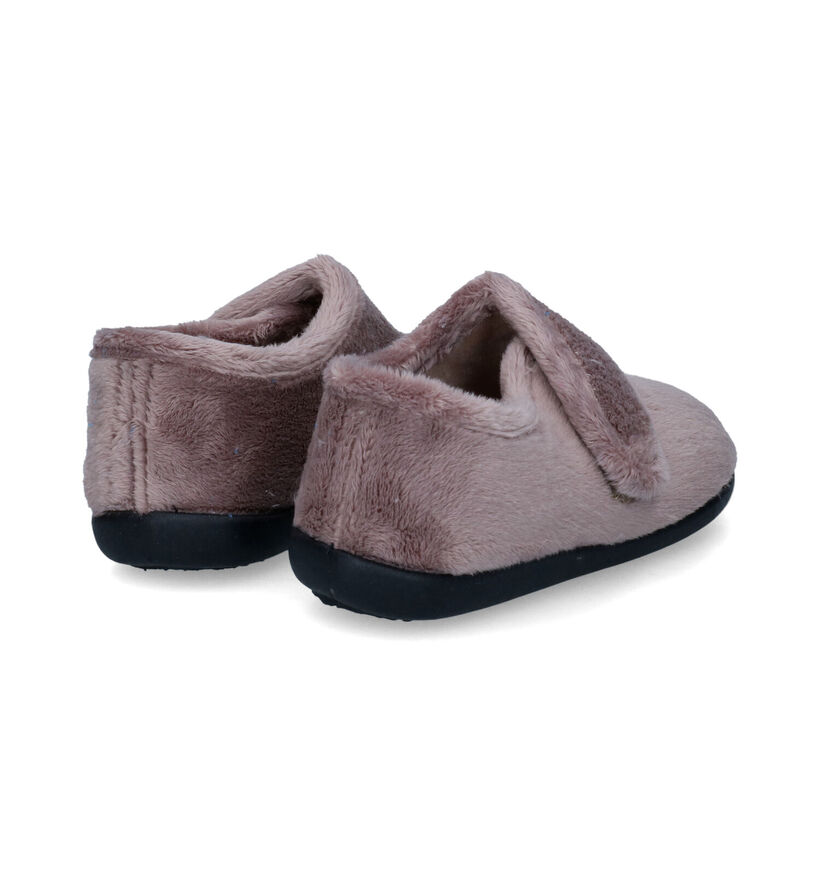 Milo & Mila Pantoufles fermées en Rose pour filles (348674) - pour semelles orthopédiques