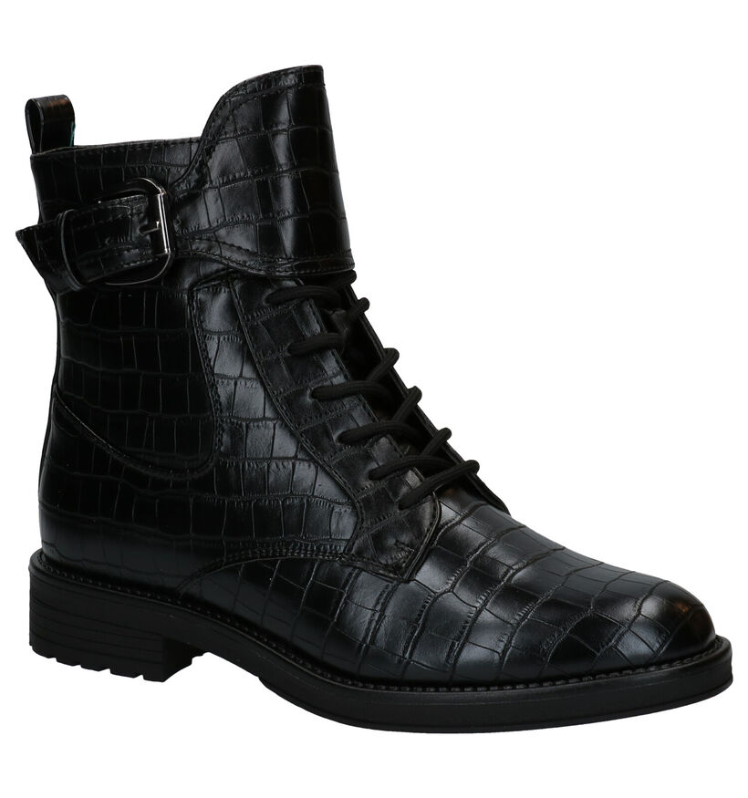 Superstar Bottines à lacets en Noir en simili cuir (291822)