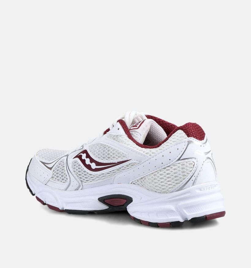 Saucony Ride Millenium Witte/Bordeaux Hardloopschoenen voor dames (376605) - geschikt voor steunzolen