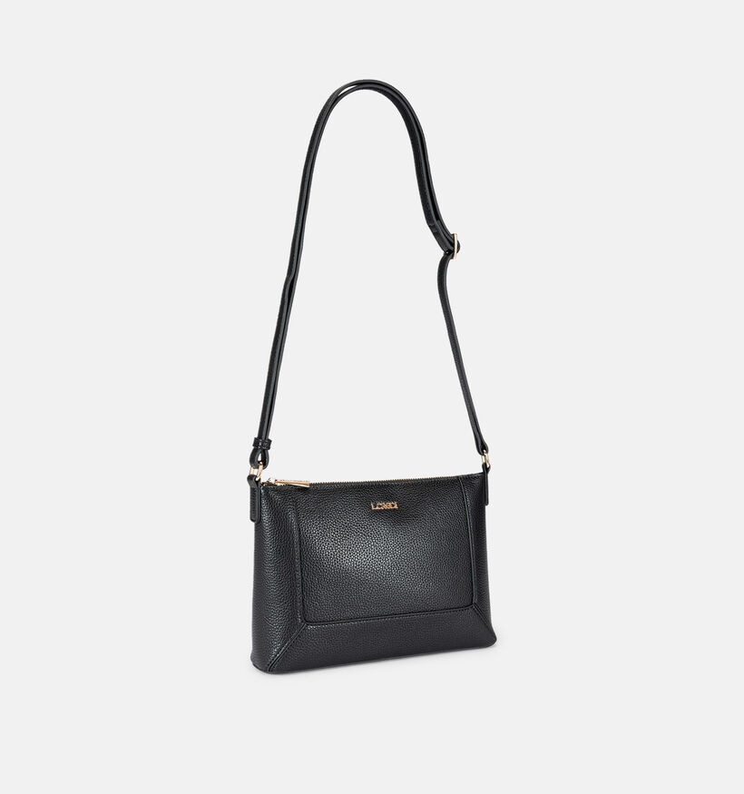 L.Credi Sapphira Sac port&eacute; crois&eacute; en Noir pour femmes (379579)