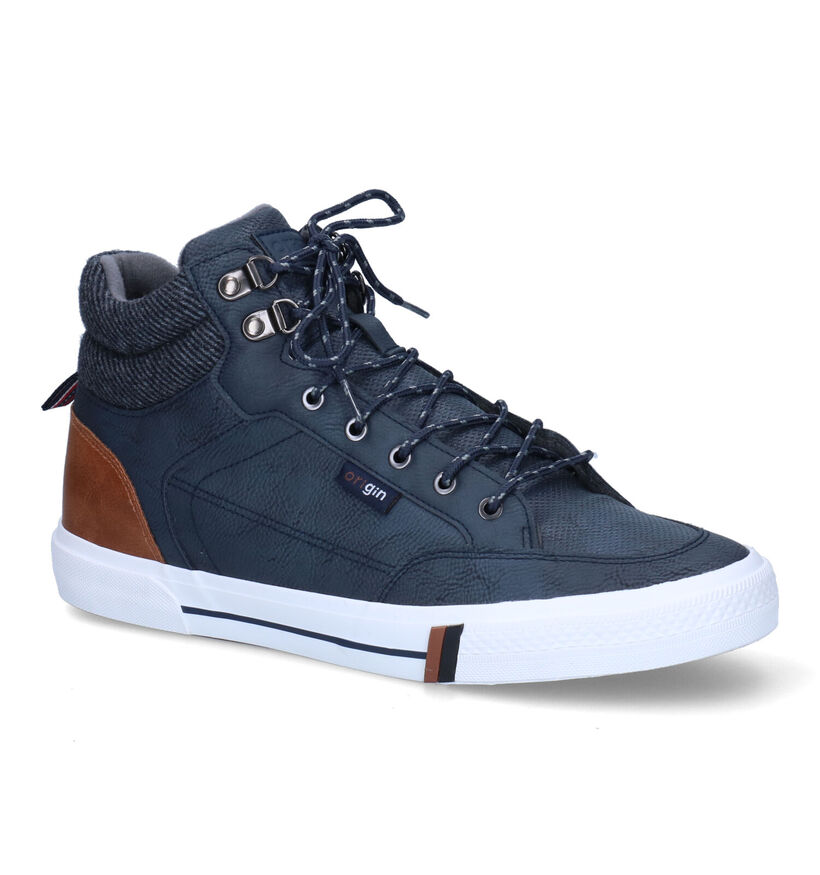 Origin Chaussures hautes en Bleu foncé pour hommes (298351)