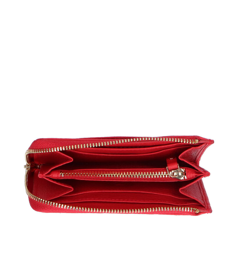 Crinkles Porte-monnaie zippé en Rouge pour femmes (311501)