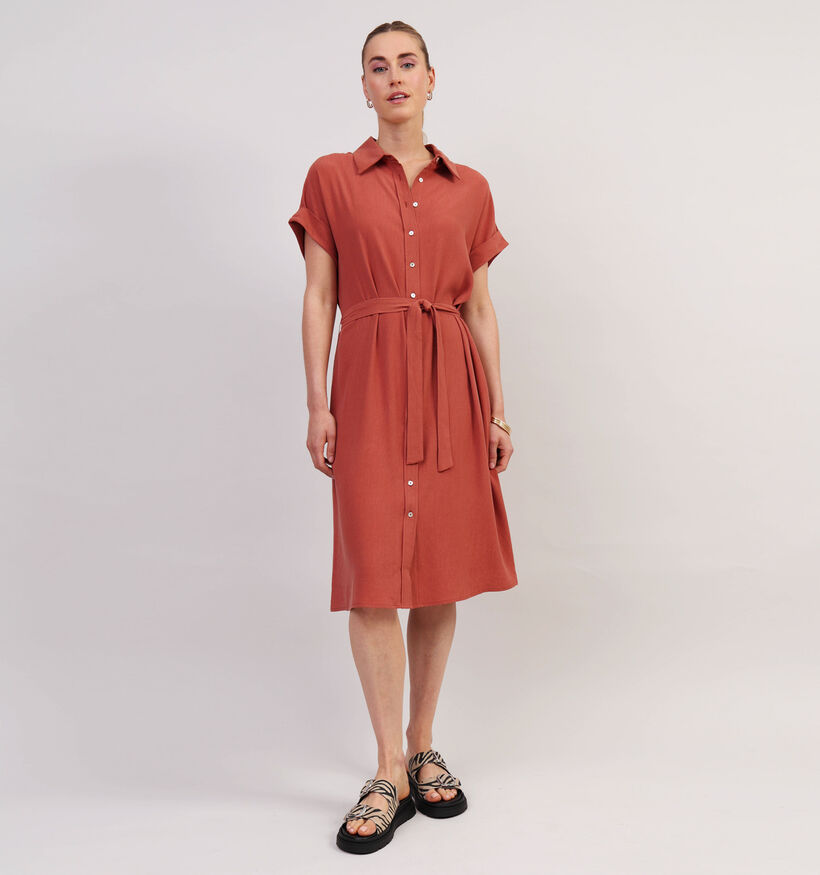 Reu Mazarine Amaryllis Robe chemise en Rouge pour femmes (361170)