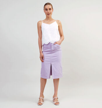 Midi rok paars