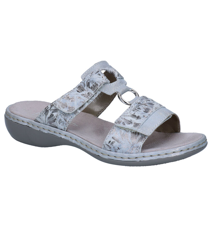 Rieker Nu-pieds plates en Or en nubuck (306796)