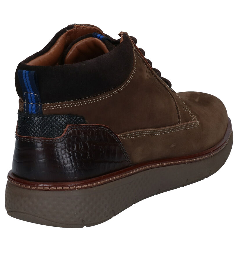 Australian Dexter Bruine Hoge Schoenen in nubuck (313337)