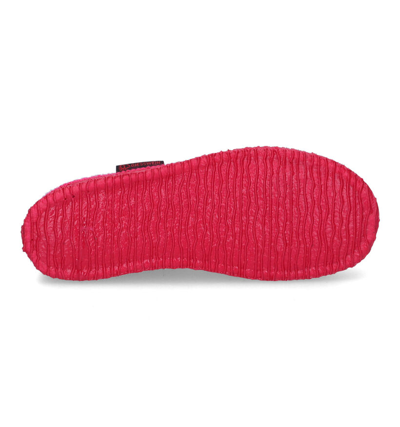 Giesswein Tegernau Fuchsia Pantoffels in wol (316054)