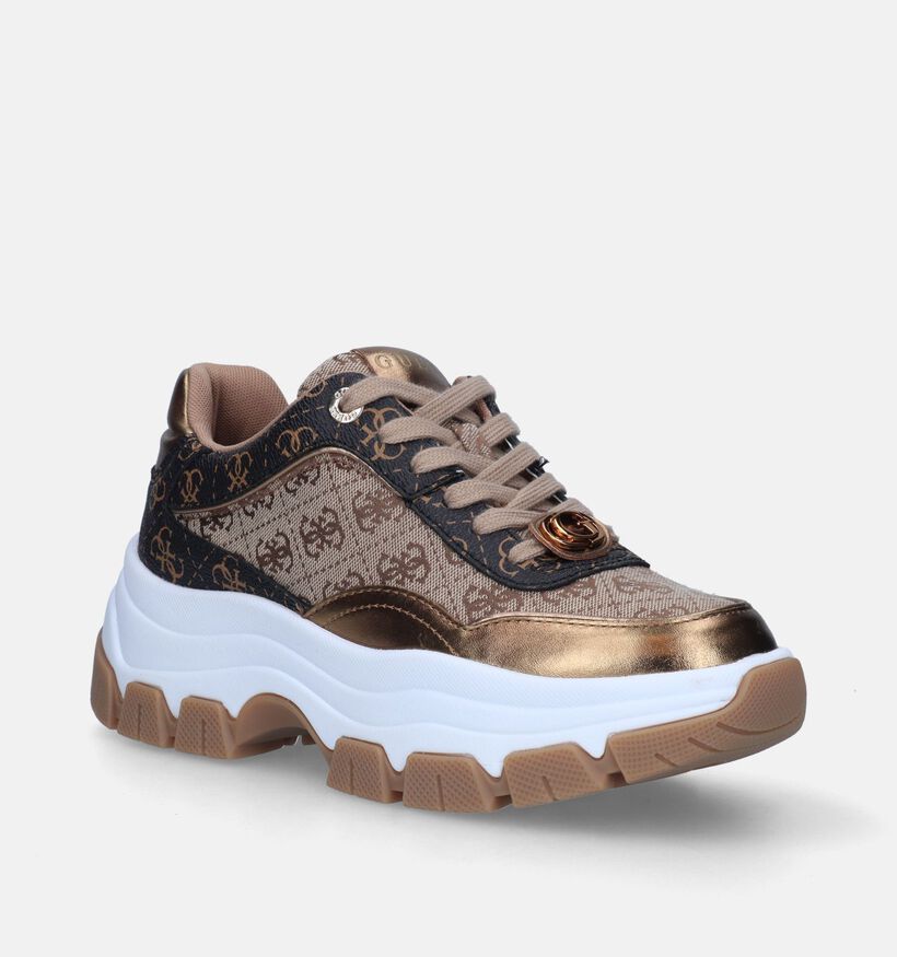 Guess Berrett Baskets en Brun pour femmes (343177) - pour semelles orthopédiques