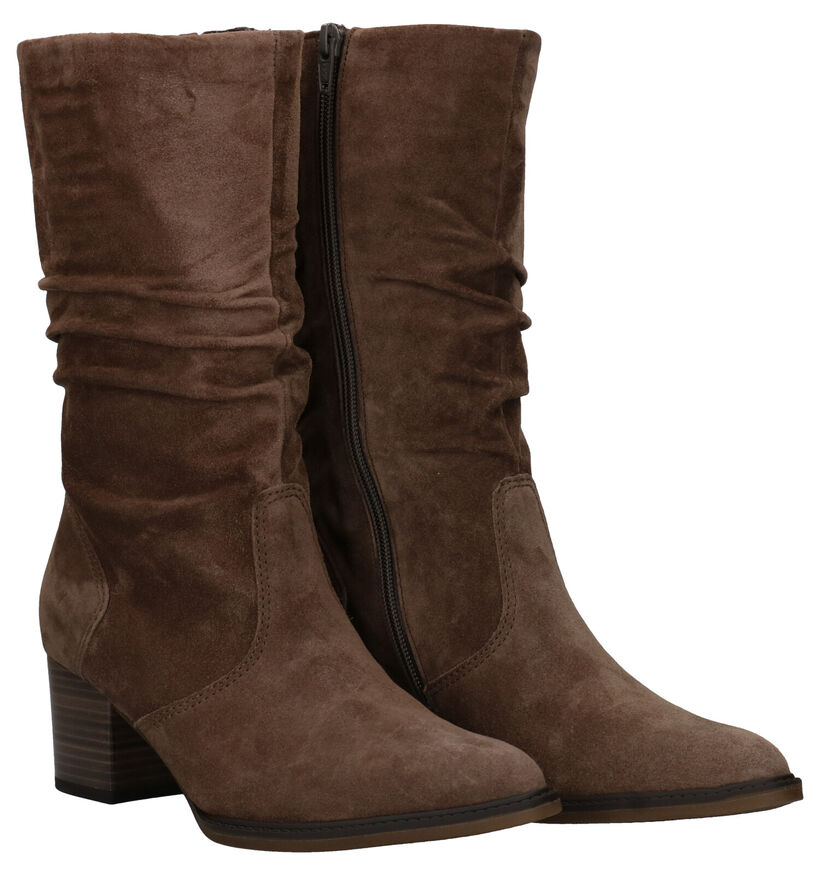 Gabor Cognac Korte Laarzen in daim (282437)