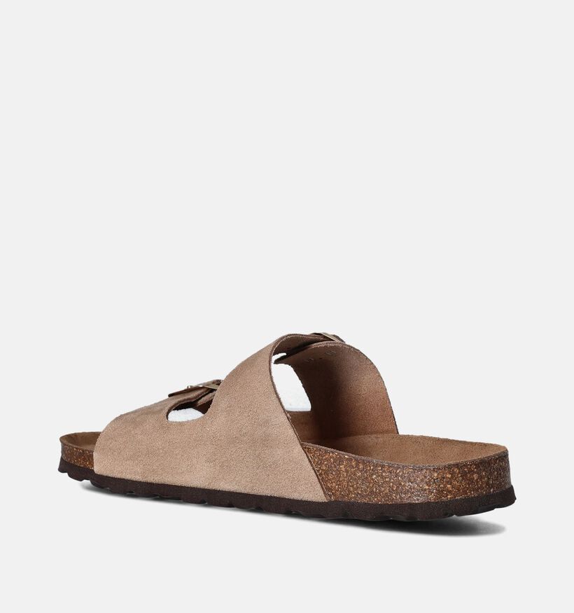 Laurent David Nu-pieds plates en Beige pour femmes (358091)